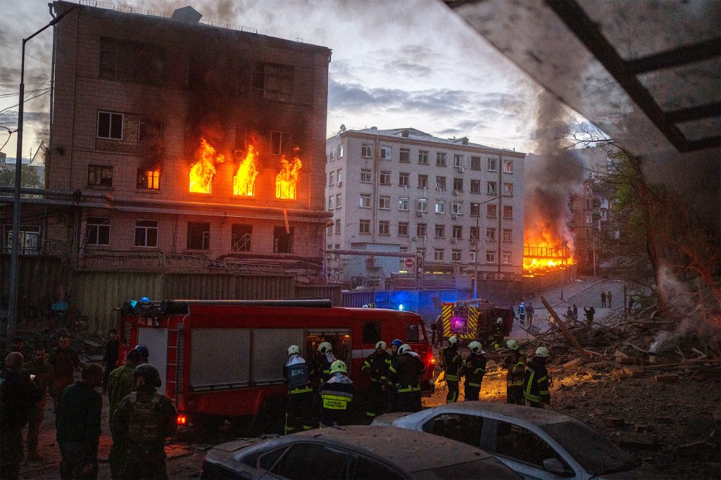 Explosions rock Kyiv again as Russians rain fire on Ukraine