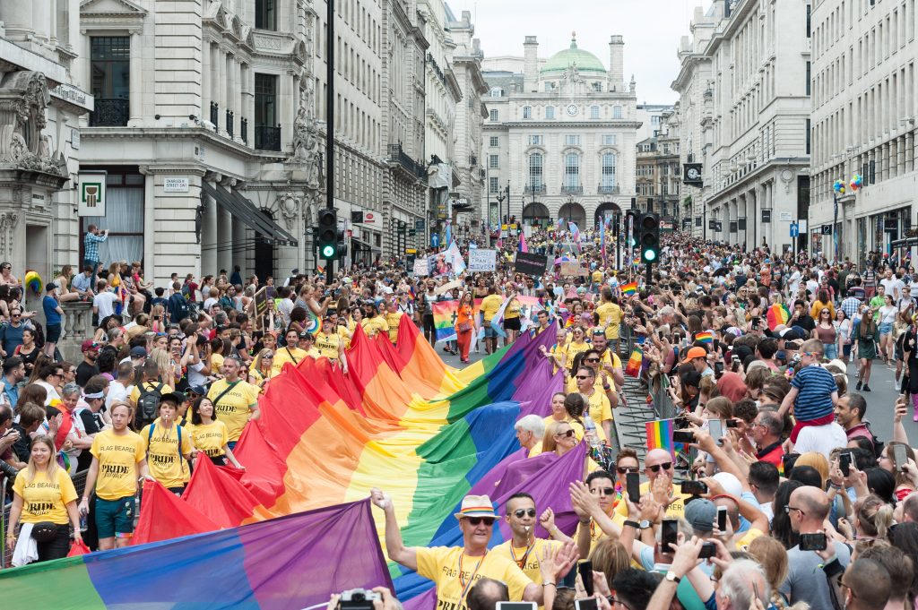 Pride parade returns in London on 50th anniversary