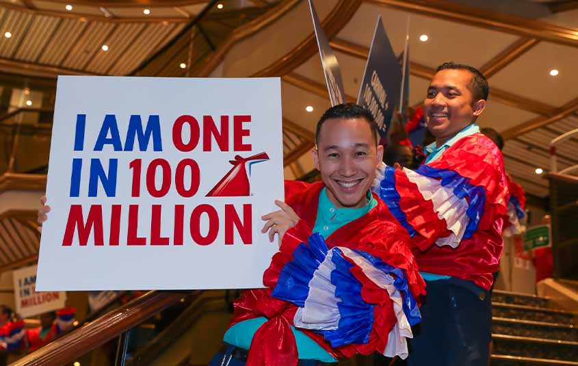 100 million passengers for Carnival Cruise Line