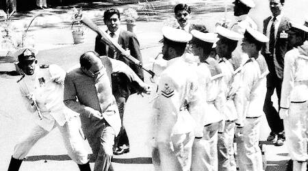 The shot of Rajiv getting hit — history in a frame